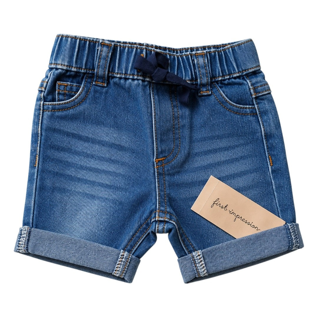 First Impression denim shorts / 3-6 months