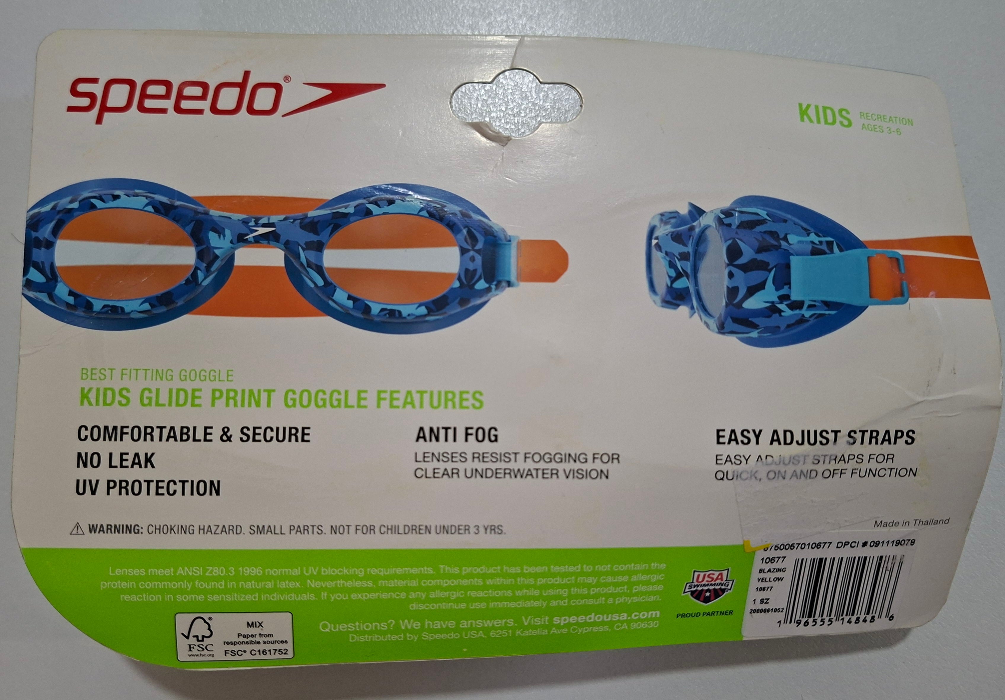 Speedo Goggles / 3-6 years